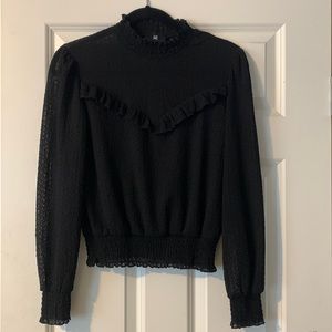 Iz Byer Black sheer blouse